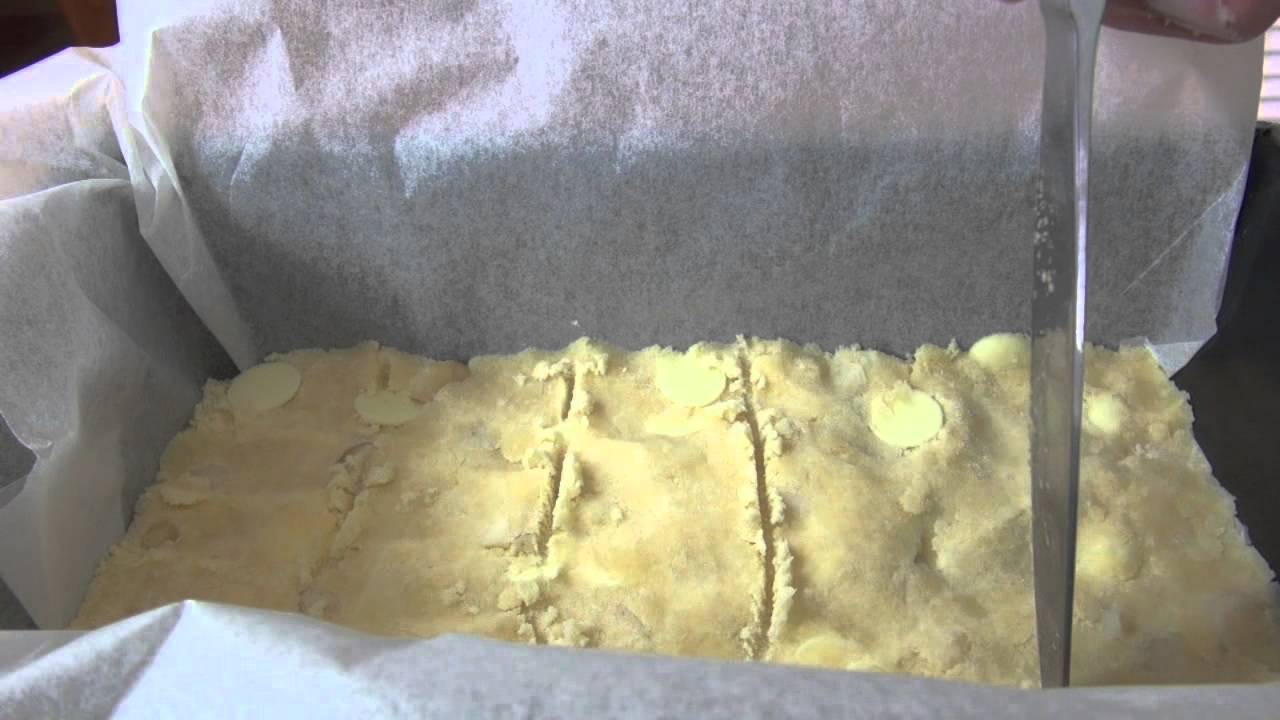 White Chocolate & Macadamia Shortbread - Video Recipe - YouTube