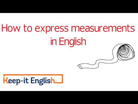 測定値を英語で表現する方法（上級英語レッスン）