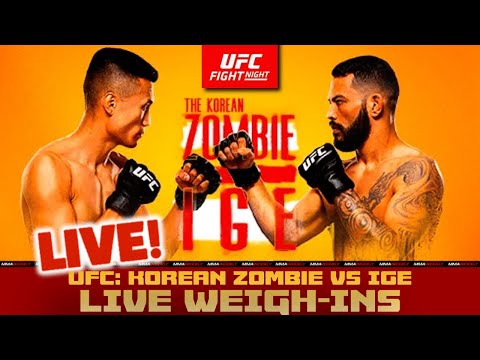UFC Vegas 29 OFFICIAL WEIGH-INS: Korean Zombie vs. Ige