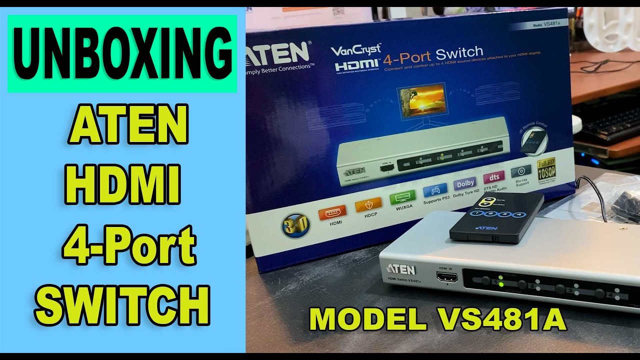 4-Port HDMI Switch - VS481A, ATEN Video Switches