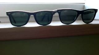 Ray-Ban Wayfarer 2140 size comparison 