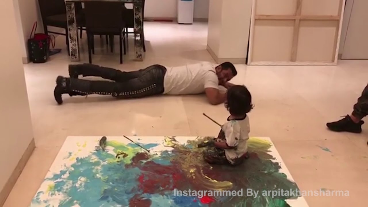 Salman Khan and Adorable Nephew Ahil Bond Over Art | B-Town Gossip