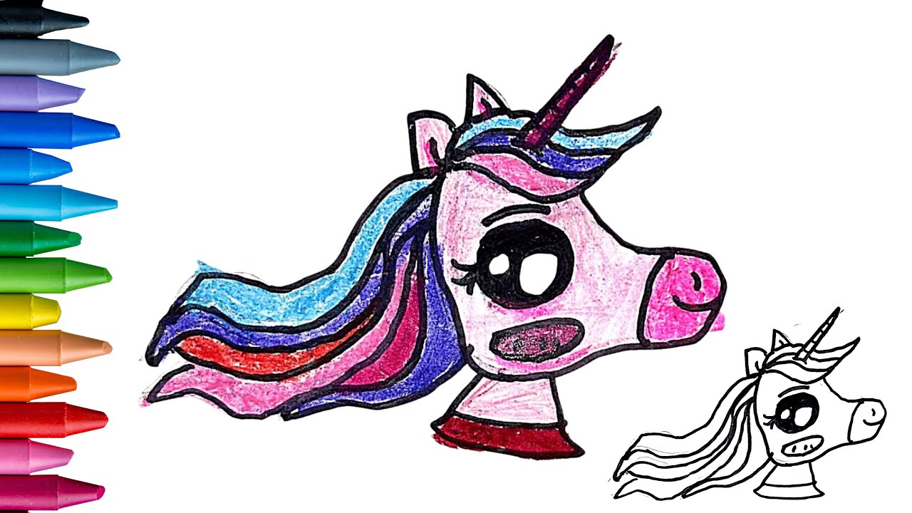 How to draw Unicorn - My Little Pony \\ Easy drawing for kids
