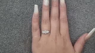 Igi 1.00Ct F Vs2 Lab Diamond Solitaire Vintage Style Set In Platinum