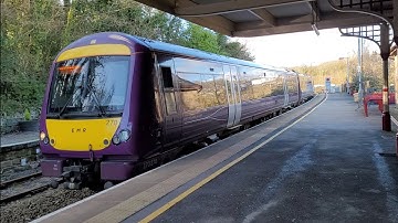 170270 arrival/departure at Matlock (departs with 3-tone)