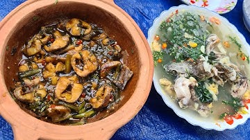 Bửa cơm quê. Cá lóc kho tiêu, Canh chua cá lóc - Bin Đen Miền Tây #40