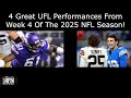4 Great UFL Performances From Week 4 Of The 2025 NFL Season!
