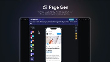 Text-to-App Page with AI | Page Gen | FlutterFlow AI Gen Release (1/4)