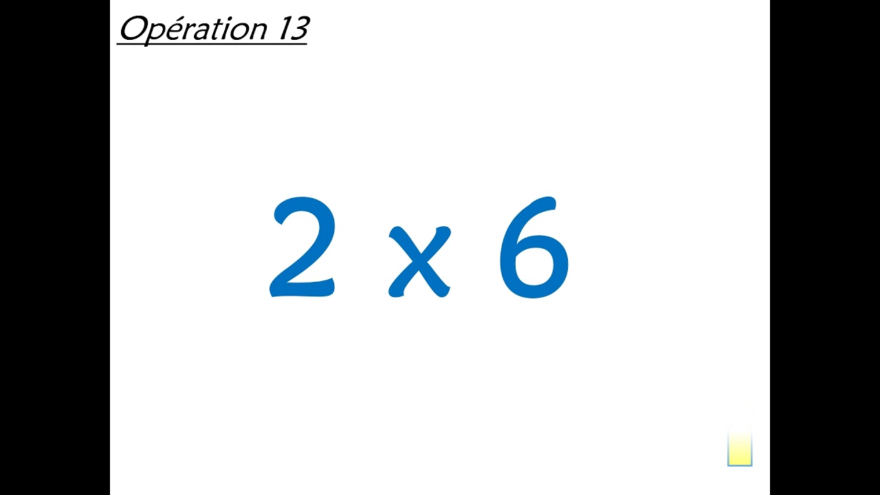 Calcul mental CM1 Connaître les tables de multiplication de 0 à 3 Défi