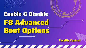 How To Enable or Disable F8 Advanced Boot Options For Windows