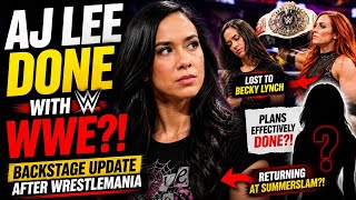 AJ Lee DONE With WWE?! Backstage Update After WrestleMania 😱 | WK STORY