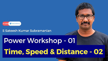 Power Workshop I Arithmetic I TSD I LAST 30 YEAR CAT QUESTIONS | CAT | S Sateeshkumar Subramanian