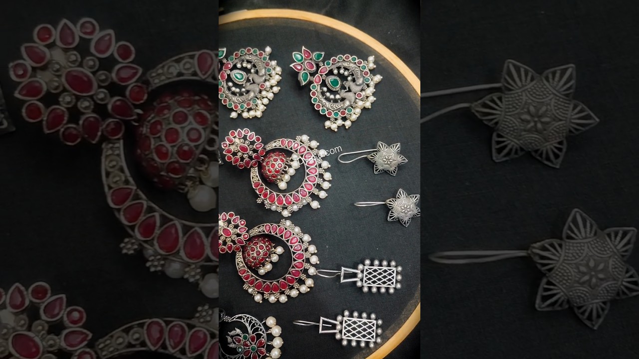 Oxidised Replica Earring Jewelry by Dvasu.com