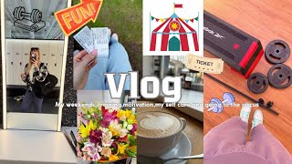 Vlog: Мои выходные🌷тренировка, мотивация, уход за собой и поход в цирк🎪