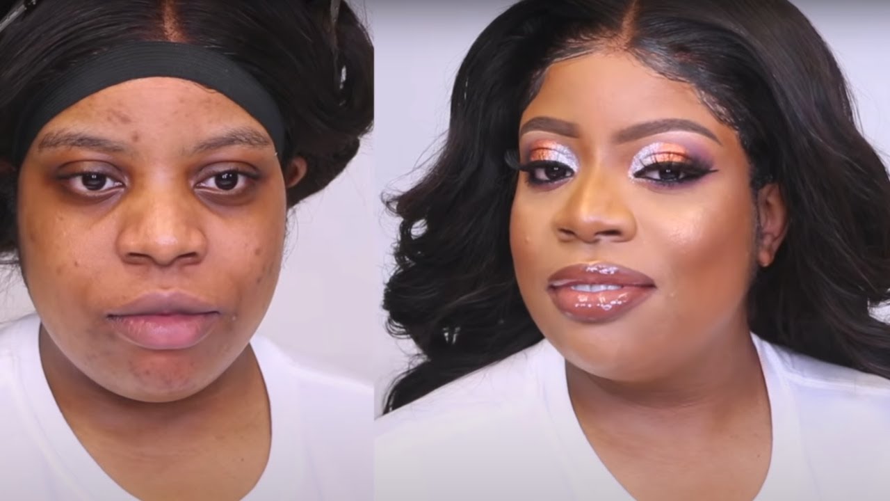 BEFORE AND AFTER BEAUTIFUL MAKEUP TRANSFORMATION 💋