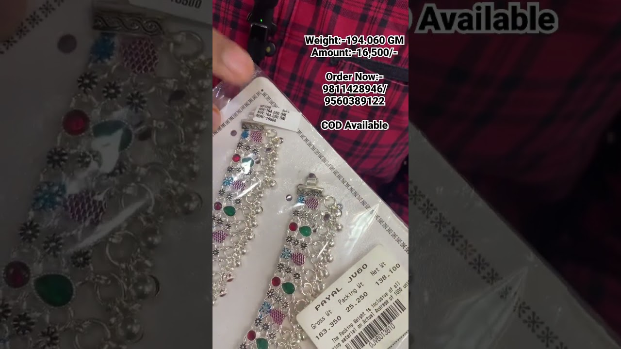 Silver Payal, Mob:-9811428946/9560389122