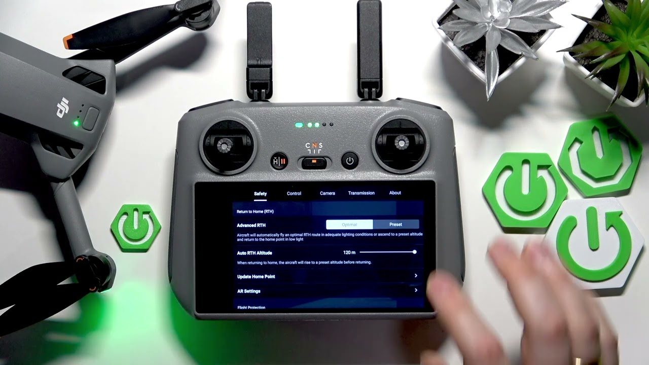 DJI Mini 5 Pro — как настроить высоту автоматического возврата домой