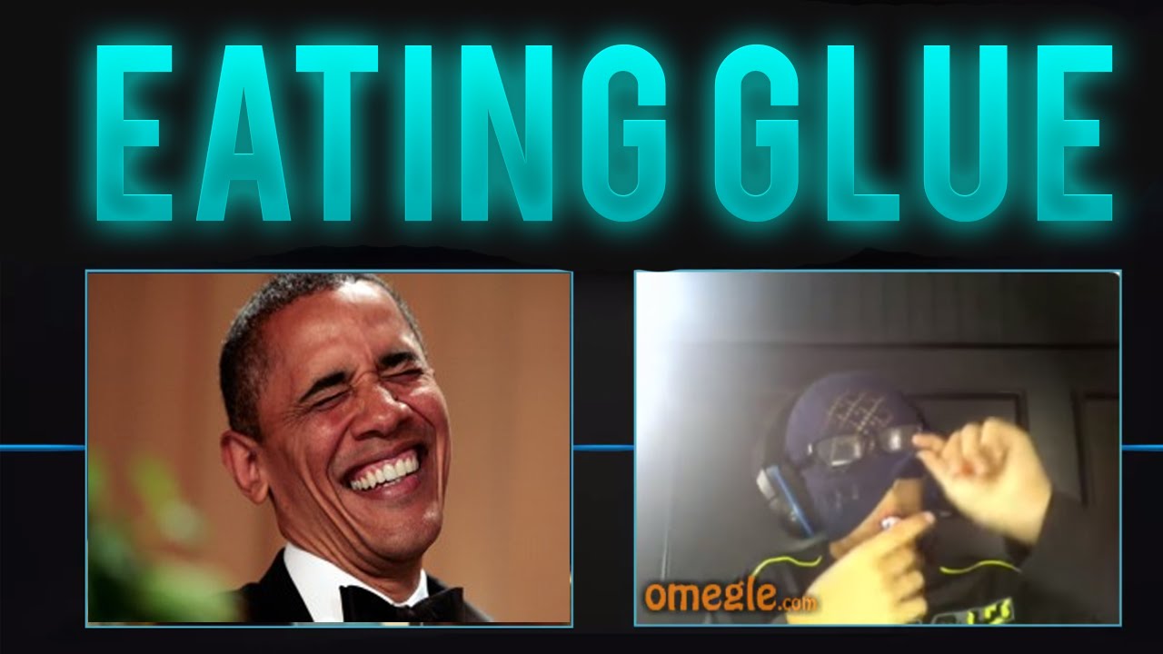 EATING A GLUE STICK!!! Omegle 4 YouTube