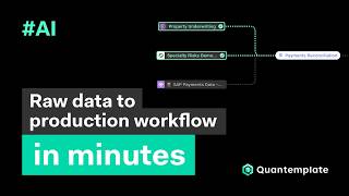 From raw data to production workflow in minutes with AI pipelines