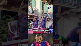 RAPHINHA’S REACTION AFTER SEEING A MADRID FAN 🚨#Raphinha #FCBarcelona #RealMadrid #LaLiga #Football