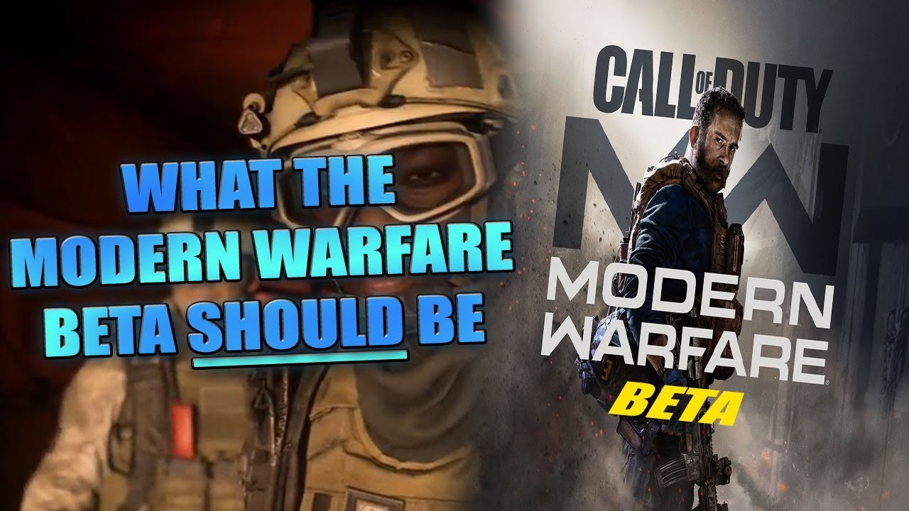 How I Would Run The Modern Warfare Beta (Call Of Duty 2019) - YouTube