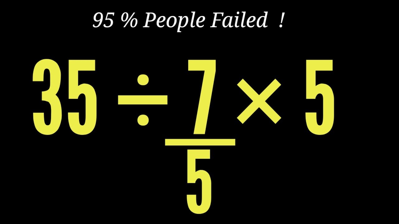 35÷7/5×5=? This Math Trick Will Blow Your Mind! @educationalstream-z4h ...