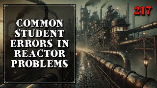 Common Student Errors in Reactor Problems | Chemical Engineering | The Engineer Owl #mass