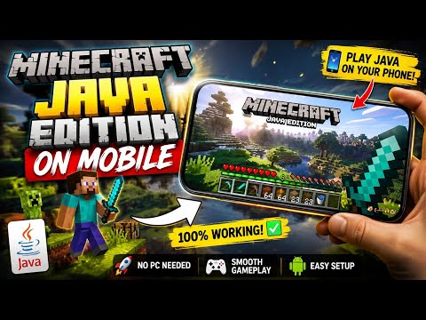 MINECRAFT JAVA EDITION ON MOBILE 🤩 | HOW TO PLAY JAVA EDITION ON MOBILE 📱 