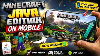 MINECRAFT JAVA EDITION ON MOBILE 🤩 | HOW TO PLAY JAVA EDITION ON MOBILE 📱 