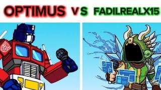 FNF You Can't Run but Optimus prime and my own avatar sings it