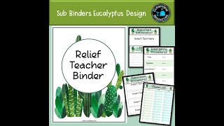 Sub Binder Cactus Themed
