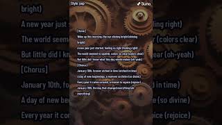 【January 10th song】The Day That Changed Everything【The date song by AI】