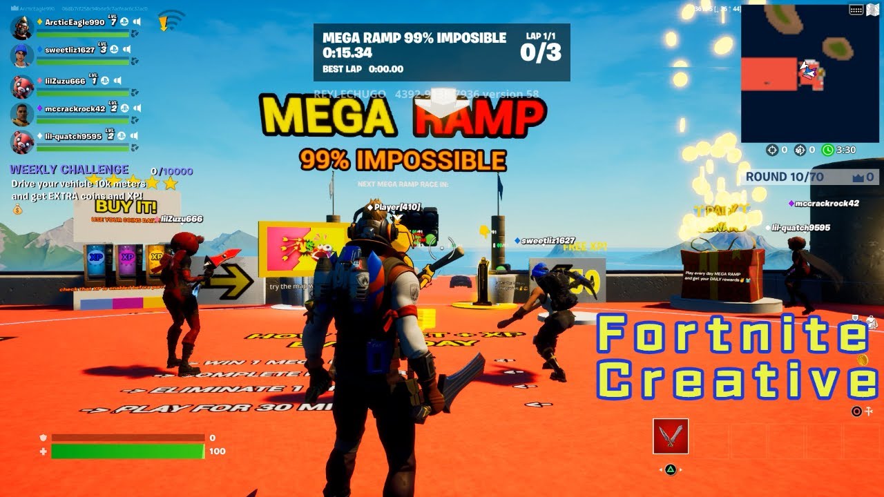 99% IMPOSSIBLE MEGA RAMP | Fortnite Creative #1