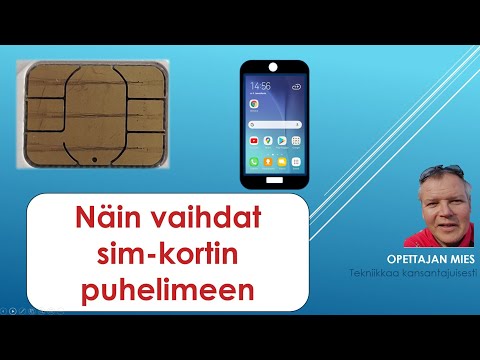 Video: Kuinka saat SIM-kortin pois iPhonesta?