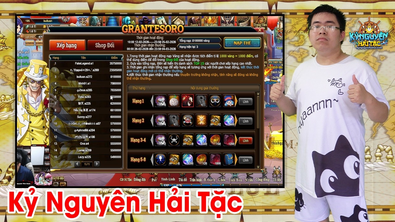 Kỷ Nguyên Hải Tặc S272 #20 Chốt top Grantesoro | Nguyen Viet Xuan