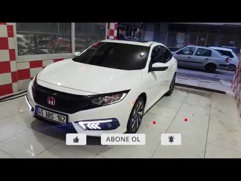Honda Civic FC5 // Cam Filmi, Gündüz Led, Spoiler, Arka Difizör