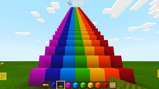 Crafting and Building Gameplay #13 (Android) | Rainbow 🌈 Sky Ladder screenshot 3