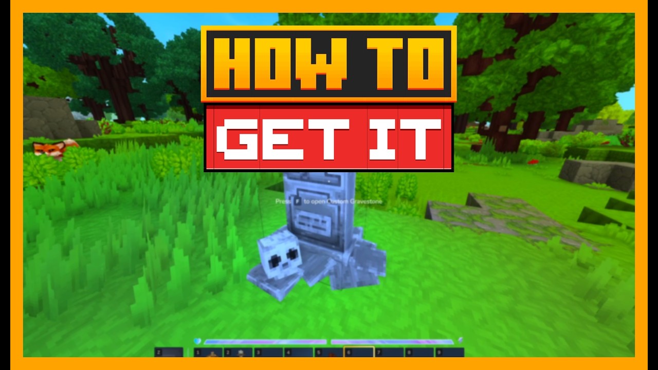 Graves upon death with GRAVESTONES mod HYTALE