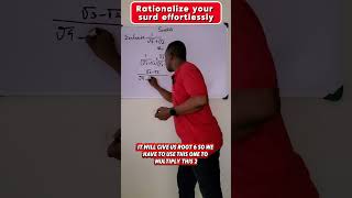 Rationalize your surd step by step  #gcsemaths  #exampreparation #fypシ