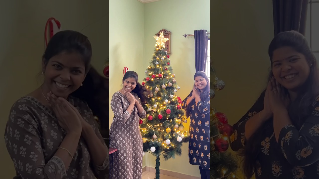 Christmas tree decoration‼️🎄comment❤️if you like it🤩#sharmilanirmalavlogs #shorts