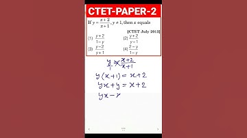 CTET Paper 2 Maths #ctetmaths #ctetonlineexam2022