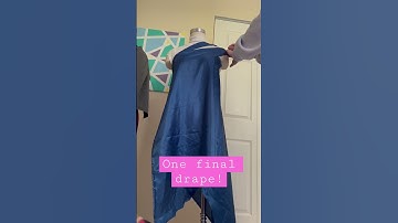 Last draping video with this fabric! Probably my fav! #shorts #sewing #draping #fashiondesigner