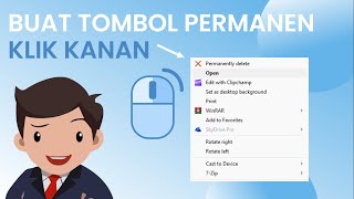 BUAT TOMBOL PERMANEN DELETE DI KLIK KANAN (CONTEXT MENU)