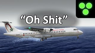 The Insane Moment That A Flight Bounced Off Water Air Maroc 439