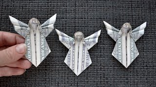 My MONEY CHRISTMAS ANĠEL | Decoration for your Xmas Tree | Dollar Origami | Tutorial DIY by NProkuda