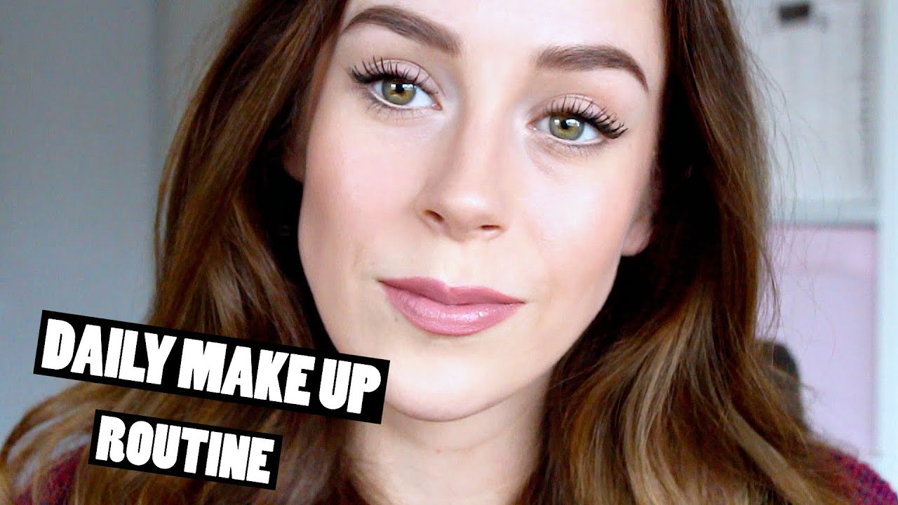 Daily make up routine || Feb. 2016 - YouTube