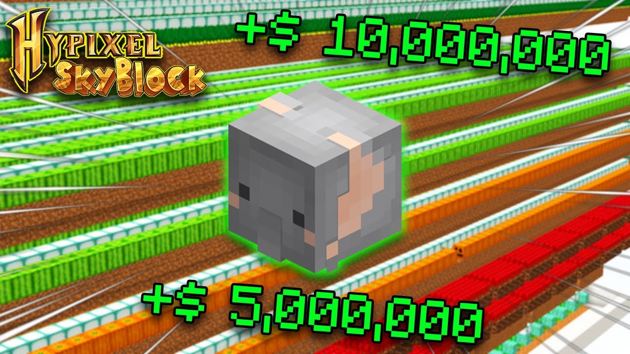 Hypixel SkyBlock , Time To Farming Elephant , Money Yeh Money