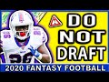 Do NOT Draft these Running Backs for 2020 Fantasy Football