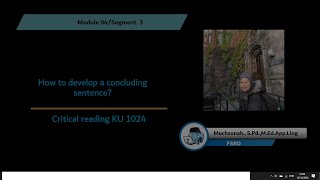 Module 04 Segment 3 How to conclude a paragraph Net Worth