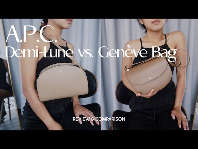 A.P.C. Bag Demi-Lune Mini Leather Black